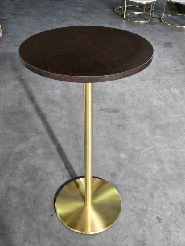 Inox brass wodd top