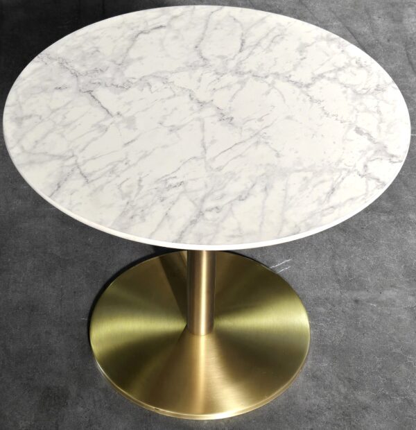 Brass marble white