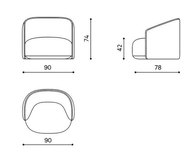 Sibylla armchair dim
