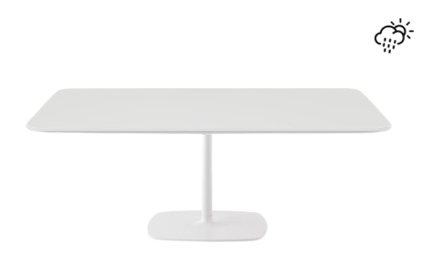 Stylus Rectangular White Coffee Table